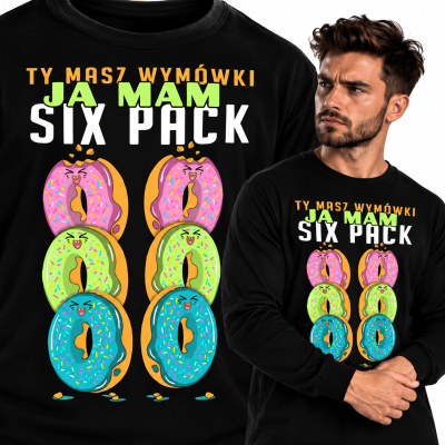 LONGSLEEVE NA SIŁOWNIĘ   SIXPACK